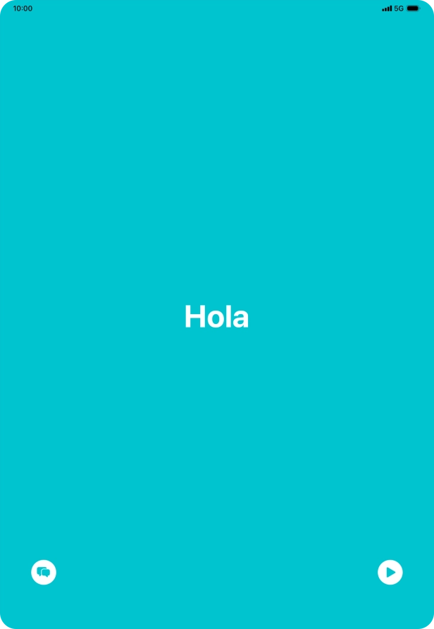 Press the split view icon to go back to display of both languages. Press the split view icon to go back to display of both languages.