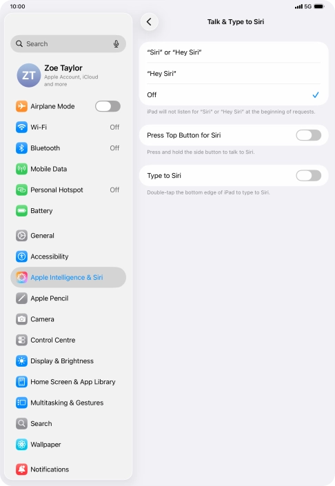 Press the indicator next to Press the indicator next to
