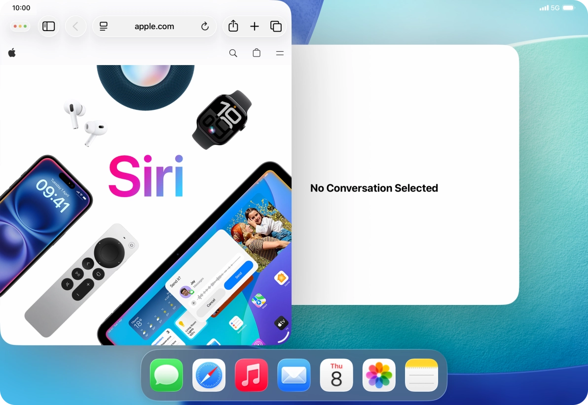 Press the second application. Press the second application.