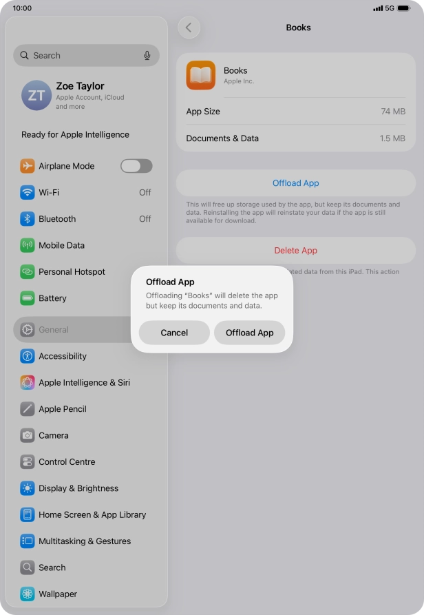 Press Offload App. Press Offload App.