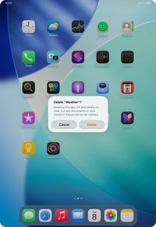 Press Delete. Press Delete.
