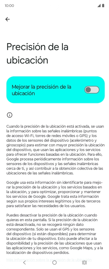 Si pulsas el indicador junto a Si pulsas el indicador junto a