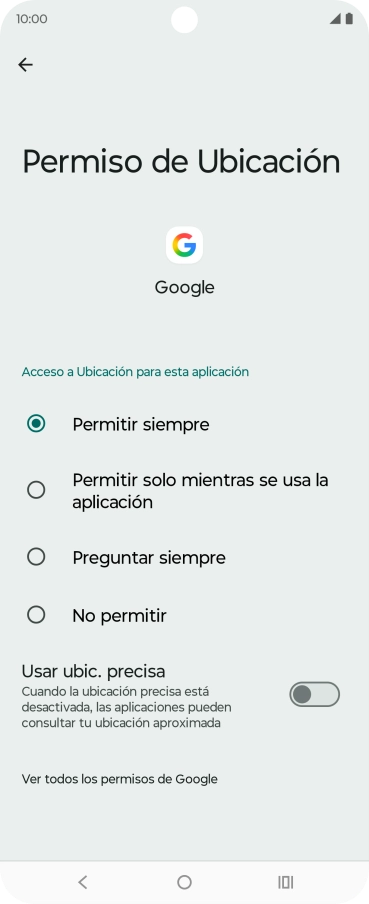 Pulsa el ajuste deseado. Pulsa el ajuste deseado.