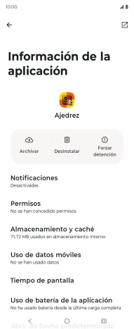 Pulsa Almacenamiento y caché. Pulsa Almacenamiento y caché.