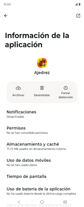 Pulsa Almacenamiento y caché. Pulsa Almacenamiento y caché.