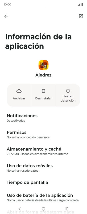 Pulsa Almacenamiento y caché. Pulsa Almacenamiento y caché.
