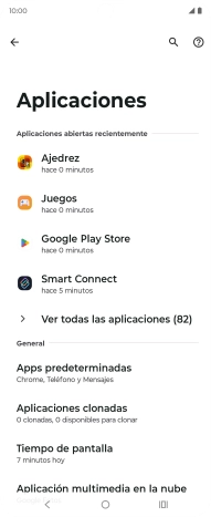 Pulsa Ver todas las aplicaciones (X). Pulsa Ver todas las aplicaciones (X).
