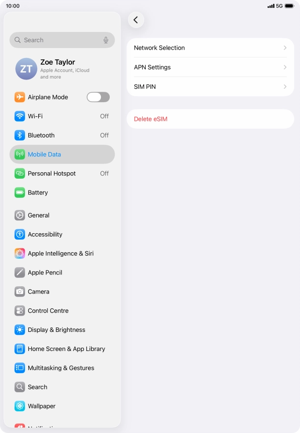 Press Network Selection. Press Network Selection.