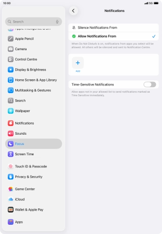Press the indicator next to Press the indicator next to