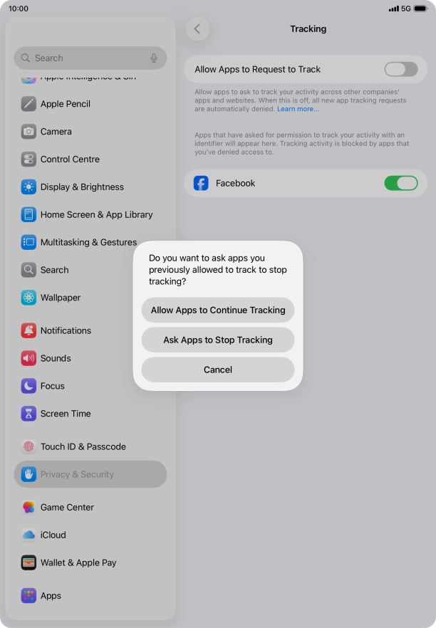If you turn off the function, press the required setting. If you turn off the function, press the required setting.