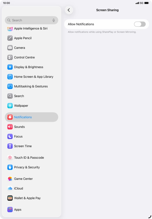 Press the indicator next to Press the indicator next to