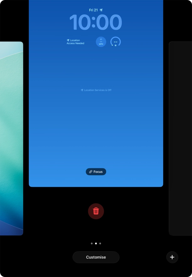 Press the delete icon. Press the delete icon.