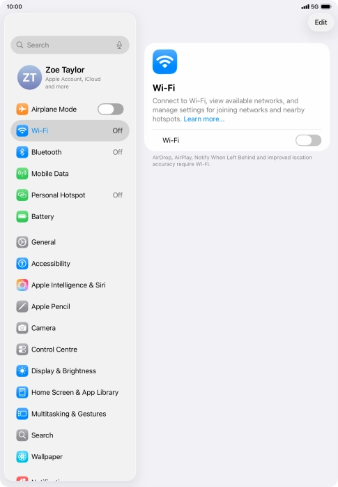 Press the indicator next to Press the indicator next to