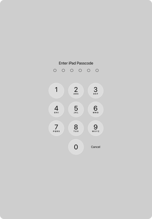Use the lock code you created. Use the lock code you created.