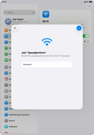 Press the confirm icon. Press the confirm icon.