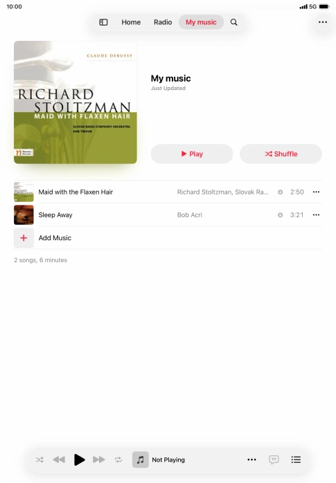 Go to the required category or playlist and press the required audio file. Go to the required category or playlist and press the required audio file.