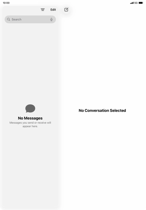 Slide your finger upwards starting from the bottom of the screen to open Dock. Slide your finger upwards starting from the bottom of the screen to open Dock.