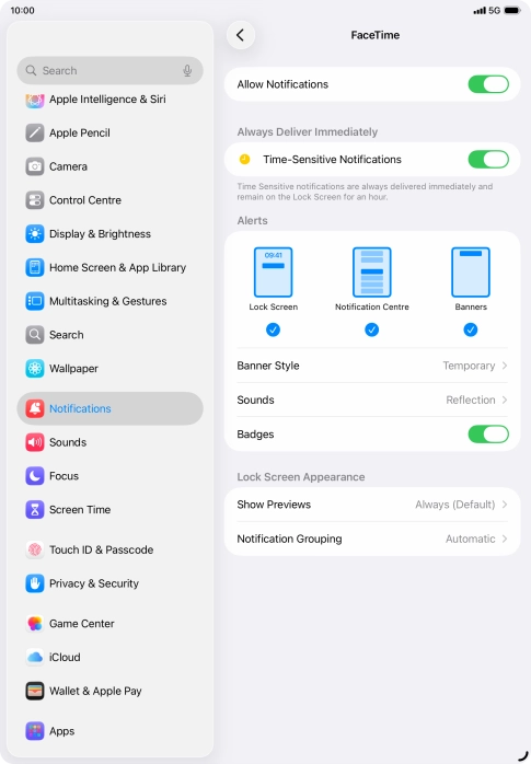 Press the indicator next to Press the indicator next to