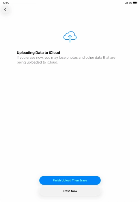 Press Erase Now. Press Erase Now.