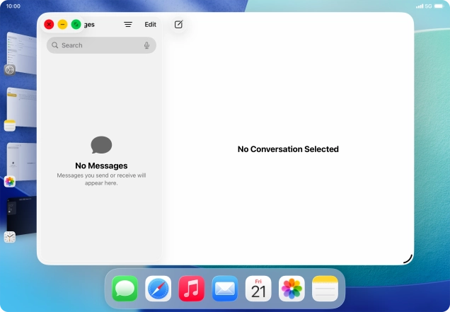 Press the maximise icon. Press the maximise icon.