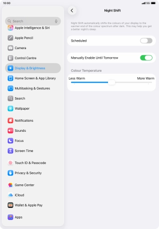 Press and drag the indicator below Press and drag the indicator below