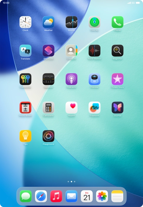 Press and hold anywhere on the home screen. Press and hold anywhere on the home screen.