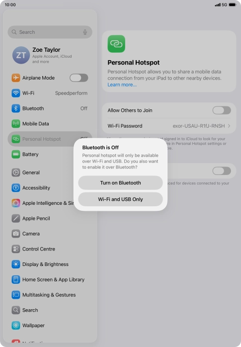 If Wi-Fi is turned on, press Wi-Fi and USB Only. If Wi-Fi is turned on, press Wi-Fi and USB Only.