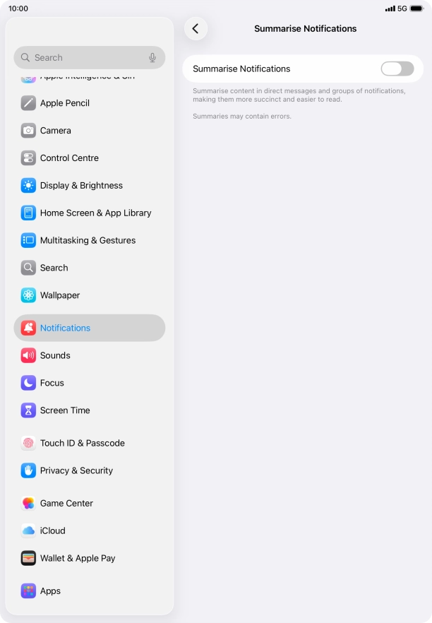 Press the indicator next to Press the indicator next to