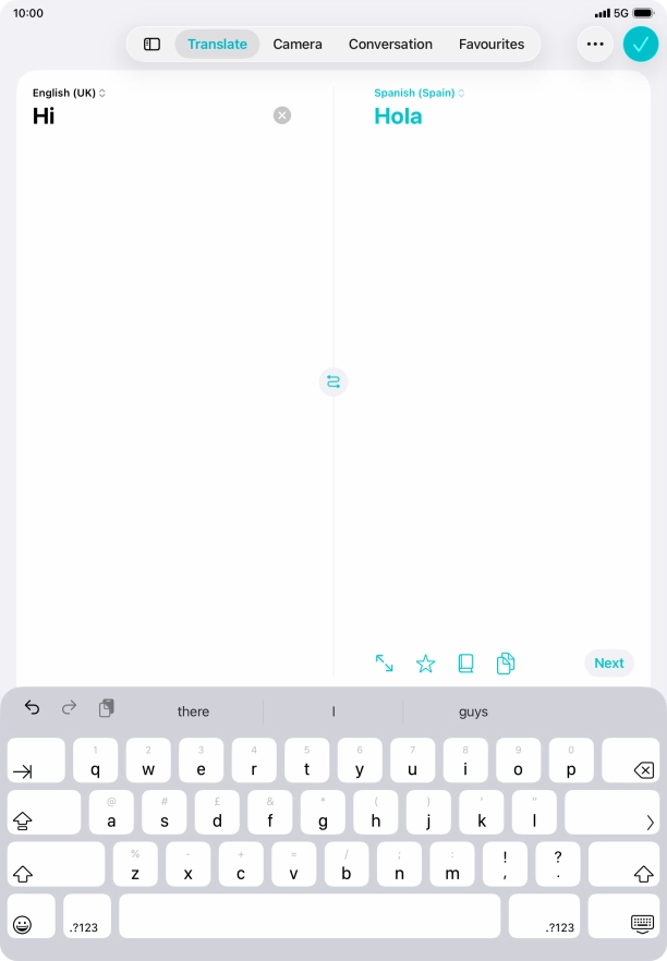Press the enter icon. Press the enter icon.