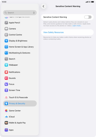Press the indicator next to Press the indicator next to