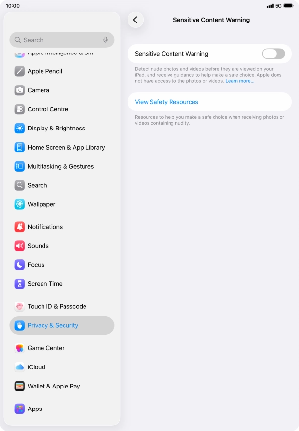 Press the indicator next to Press the indicator next to