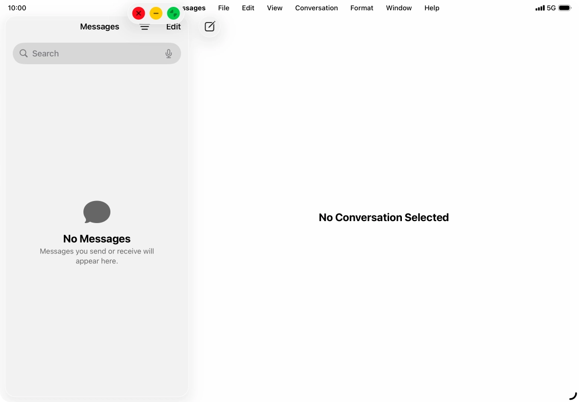Press the minimise icon. Press the minimise icon.