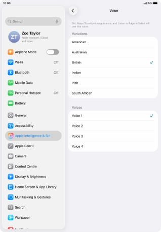 Press the required accent. Press the required accent.