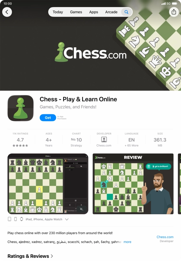Press Get and follow the instructions on the screen to install the app. Press Get and follow the instructions on the screen to install the app.