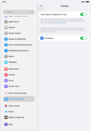 Press the indicator next to Press the indicator next to