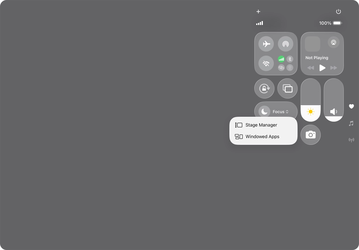 Press the required type of multitasking. Press the required type of multitasking.