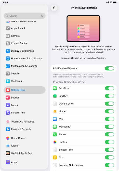Press the indicator next to Press the indicator next to