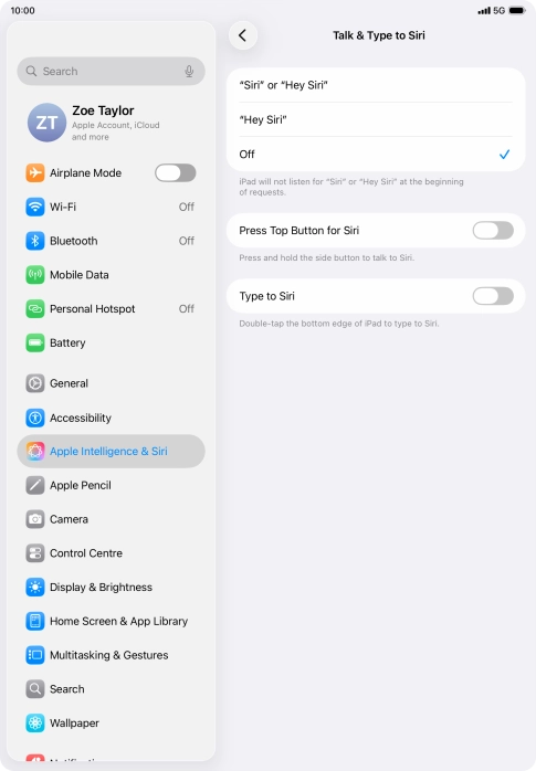Press the indicator next to Press the indicator next to