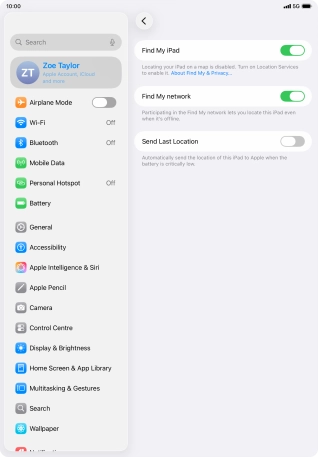 Press the indicator next to Press the indicator next to