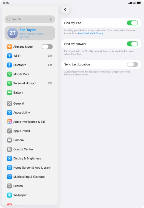 Press the indicator next to Press the indicator next to