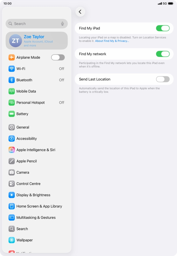 Press the indicator next to Press the indicator next to