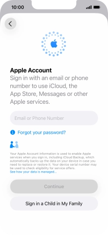 Press Email or Phone Number and key in the username for your Apple Account. Press Email or Phone Number and key in the username for your Apple Account.