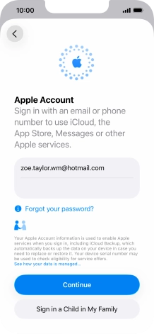 Press Continue. Press Continue.