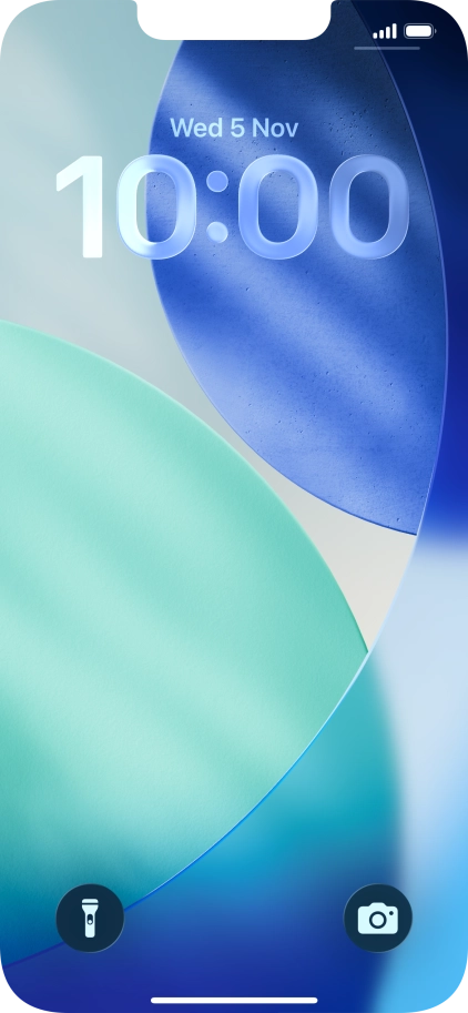 Slide your finger upwards starting from the bottom of the screen. Slide your finger upwards starting from the bottom of the screen.