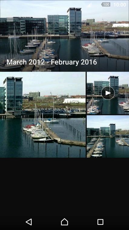 Press the required picture or video clip. Press the required picture or video clip.
