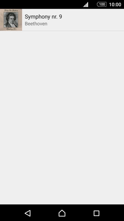 Press the required audio file. Press the required audio file.