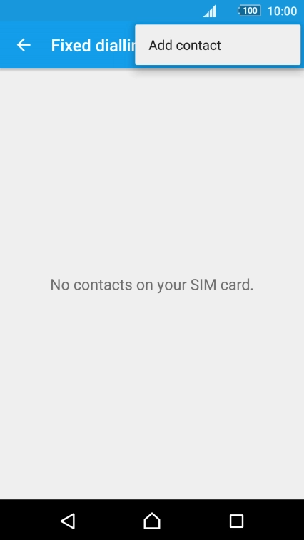 Press Add contact. Press Add contact.