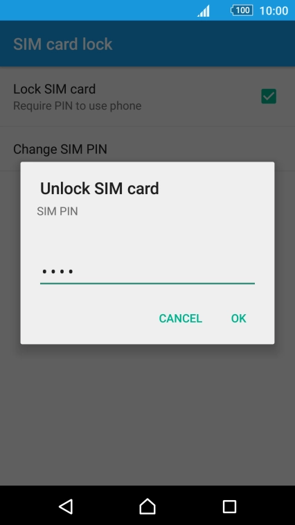 Key in your PIN and press OK. Key in your PIN and press OK.