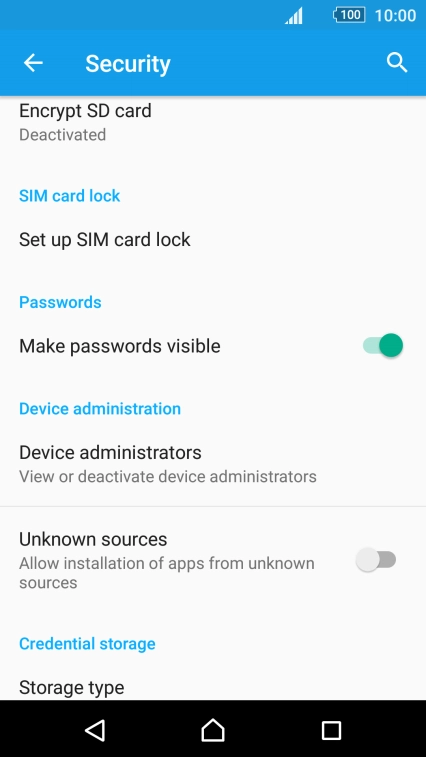 Press Set up SIM card lock. Press Set up SIM card lock.