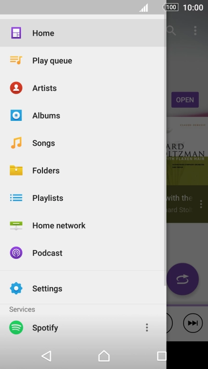 Press the required category and go to the required audio file. Press the required category and go to the required audio file.